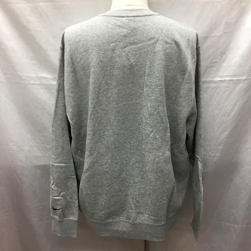 ナイキ NIKE トレーナー 長袖 dz4695-063 スウェット 長袖トレーナー クルーネック XXL プリント 灰 / グレー /  メンズ USED 古着 中古 10121592