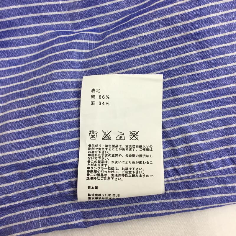 ユナイテッドトウキョウ UNITED TOKYO シャツ、ブラウス 半袖 UNITED TOKYO 半袖シャツ　405109020 1 ストライプ 青 / ブルー / X 白 / ホワイト /  メンズ USED 古着 中古 10129212