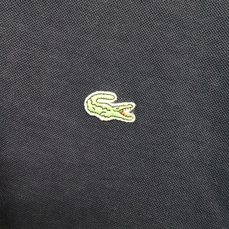 ラコステ LACOSTE ポロシャツ 半袖 半袖ポロシャツ 半袖カットソー カラーシャツ 6 ロゴ、文字 紺 / ネイビー /  メンズ USED 古着 中古 10131121