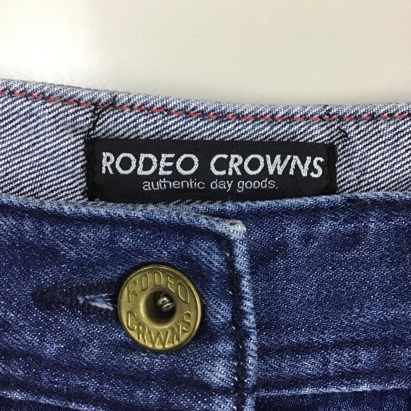 ロデオクラウンズ Rodeo Crowns スカート ひざ丈スカート フロントボタン デニム XS 無地 インディゴ / インディゴ /  レディース USED 古着 中古 10114882