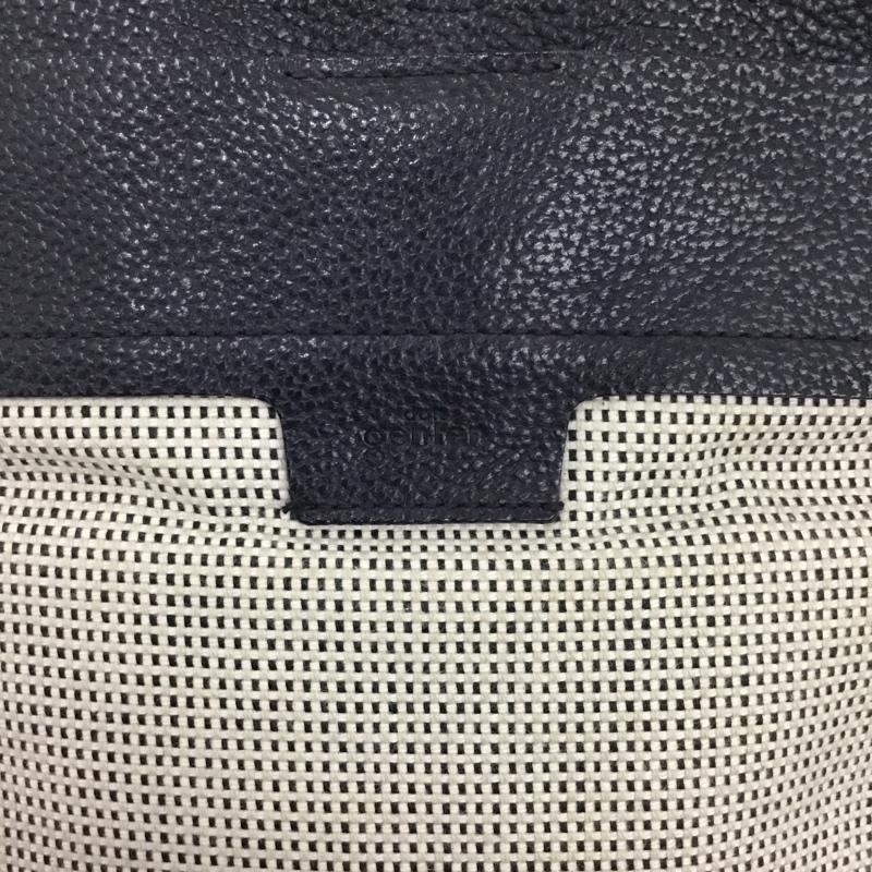 ゲンテン genten ショルダーバッグ ショルダーバッグ レザー ロゴ、文字 紺 / ネイビー /  レディース USED 古着 中古 10147728