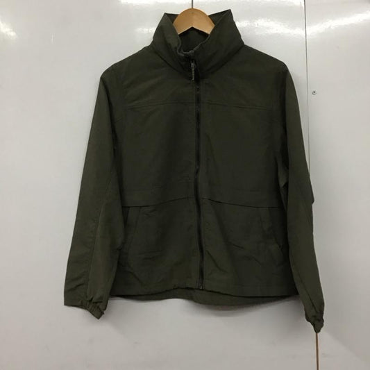 エディーバウアー Eddie Bauer ジャケット、上着 ジャケット、ブレザー ジップアップジャケット ナイロンジャケット アウター M 無地 カーキ / カーキ /  レディース USED 古着 中古 10142517