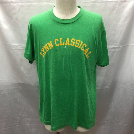 古着 USED Tシャツ 半袖 半袖カットソー プリントTシャツ クルーネックカットソー 80s screenstars XL ロゴ、文字 緑 / グリーン /  メンズ USED 古着 中古 10114165