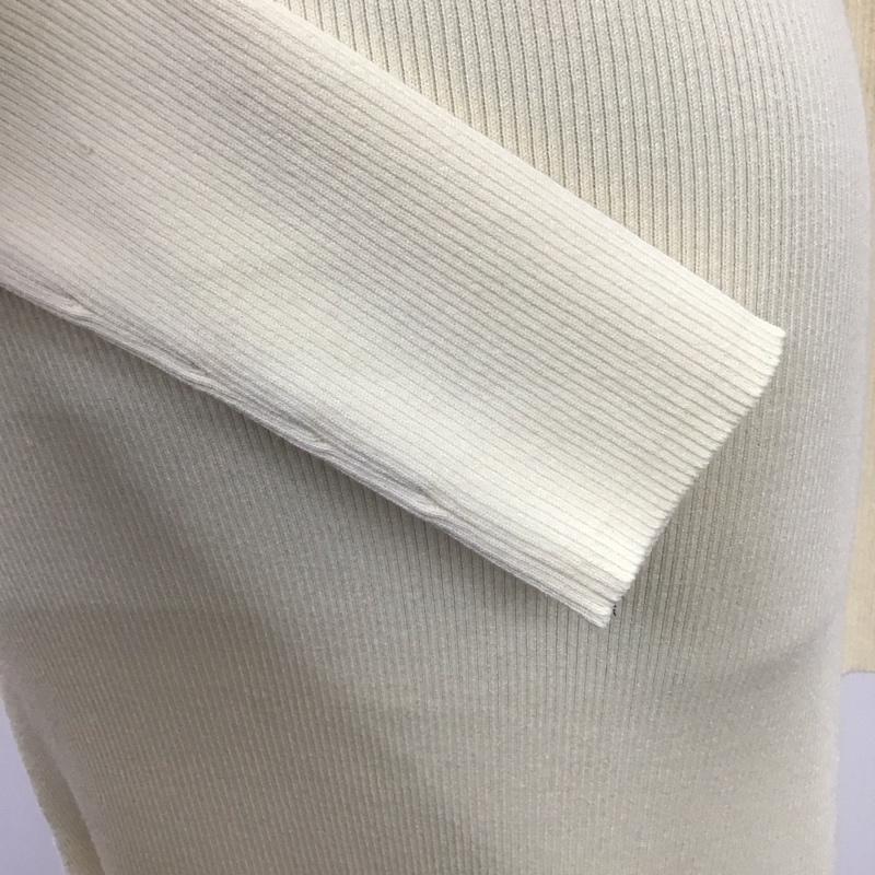 ザラ ZARA ワンピース ロングスカート 3519 003 733 タートルネック リブ L 無地 オフホワイト / オフホワイト /  レディース USED 古着 中古 10109410