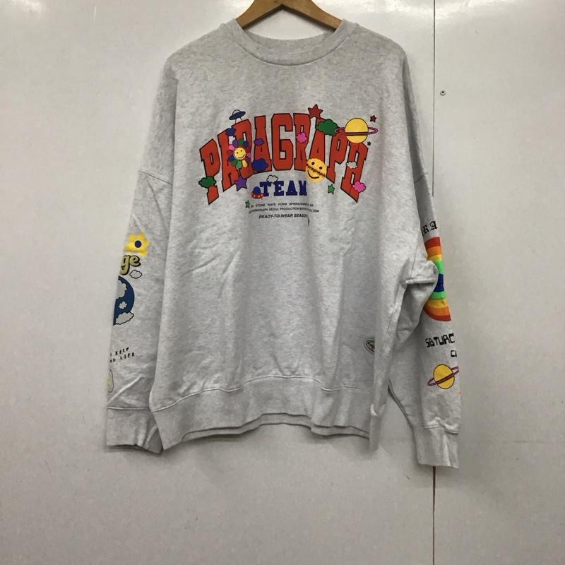 パラグラフ Paragraph トレーナー 長袖 無地 灰 / グレー /  メンズ USED 古着 中古 10142150