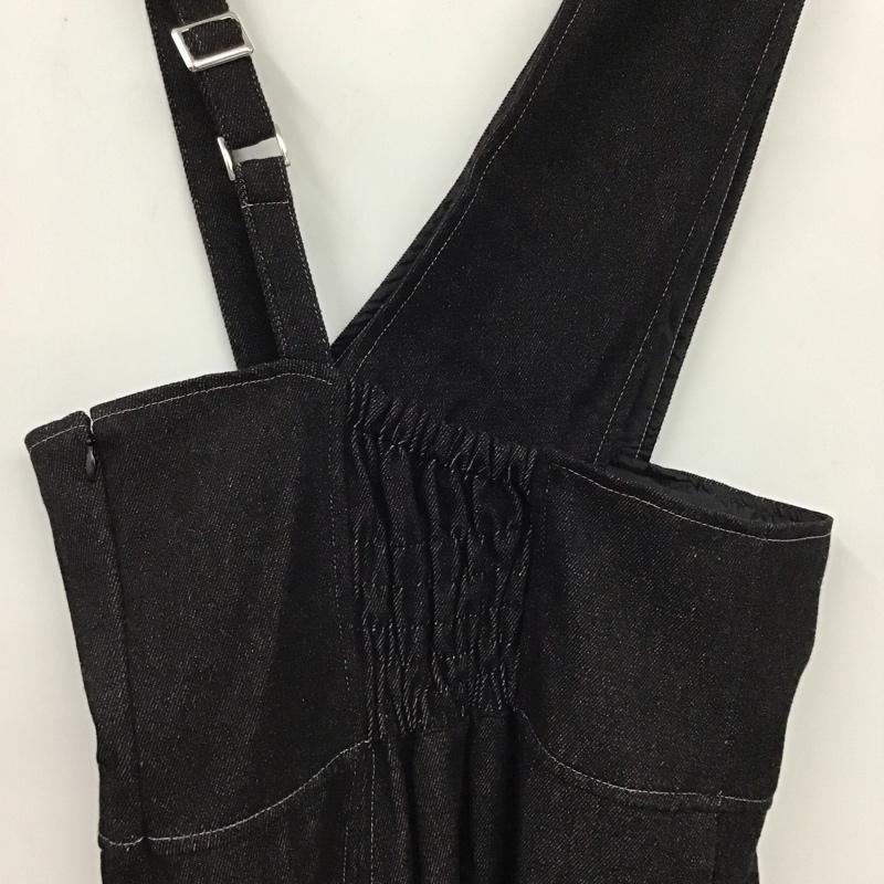 ムルーア MURUA ワンピース ロングスカート 012140302101 アシンメトリーパターンロングワンピース M 無地 黒 / ブラック /  レディース USED 古着 中古 10131526
