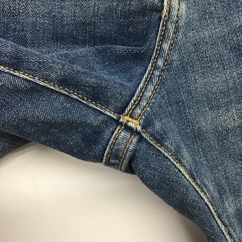 ギャップ GAP パンツ デニム、ジーンズ デニムパンツ スリムパンツ カジュアルパンツ ストレッチパンツ 36インチ ダメージ加工 インディゴ / インディゴ /  メンズ USED 古着 中古 10148344