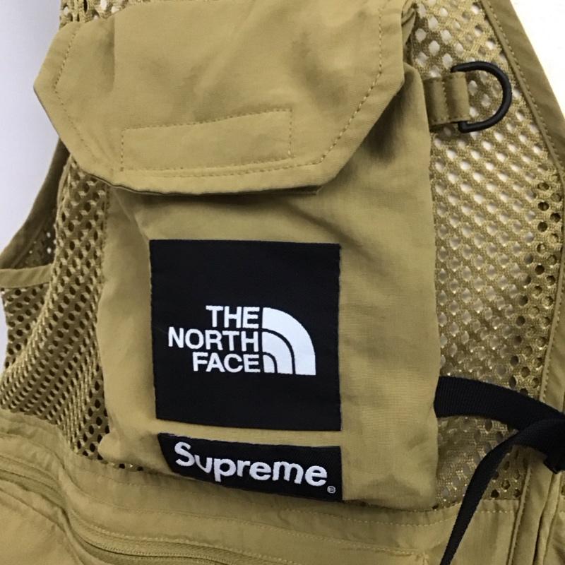 シュプリーム Supreme ベスト ベスト np22003i 20SSCargoVest THENORTHFACE コラボ M ロゴ、文字 ベージュ / ベージュ /  メンズ USED 古着 中古 10125622