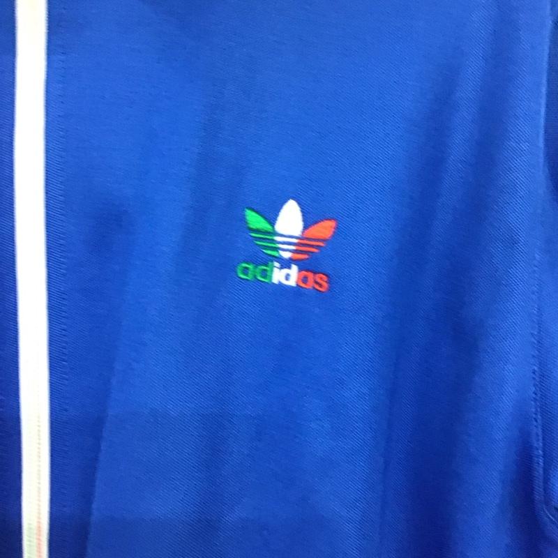 アディダス adidas ジャケット、上着 ジャンパー、ブルゾン hk7411 ネイションズトラックトップ ジャージ ロゴ、文字 青 / ブルー /  メンズ USED 古着 中古 10148975