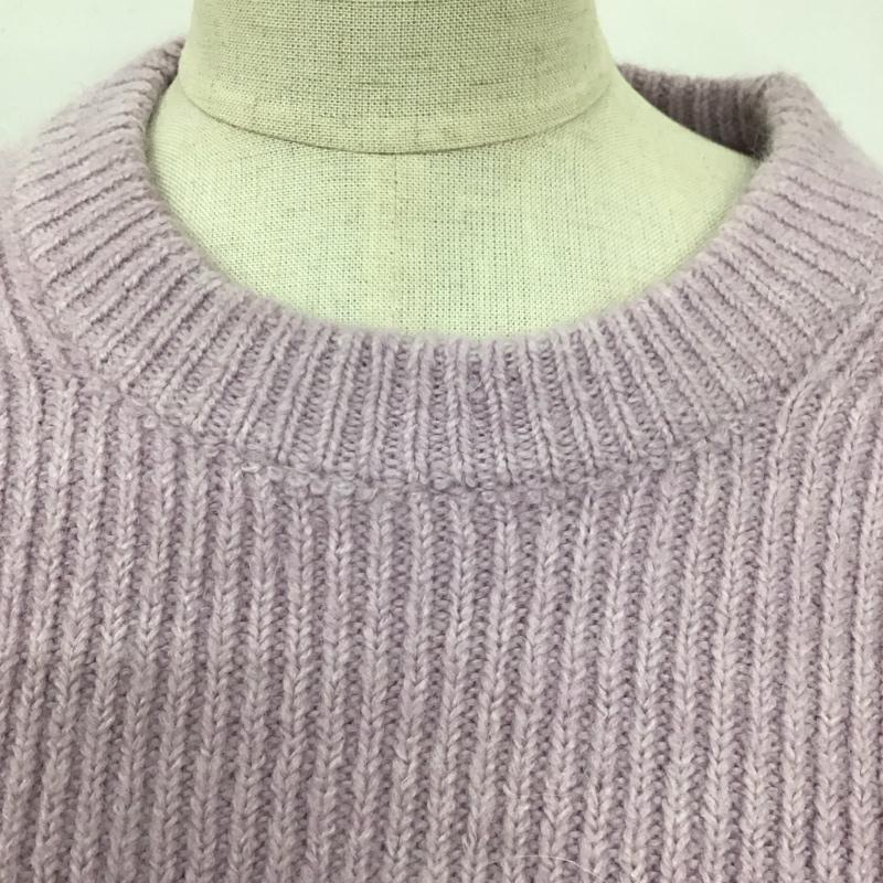 ザラ ZARA ニット、セーター 長袖 5755 340 602 クルーネック L 無地 紫 / パープル /  レディース USED 古着 中古 10119613
