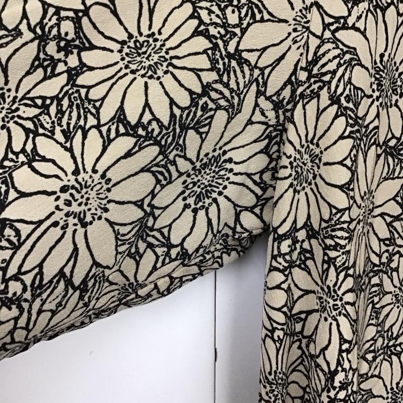 アイテムズ アーバンリサーチ ITEMS URBAN RESEARCH ワンピース ロングスカート it25-26b006 2022SS 花柄ラグランハーフスリーブワンピース ロングワンピース FREE プリント 茶 / ブラウン / X 黒 / ブラック /  レディース USED 古着 中古 10135214