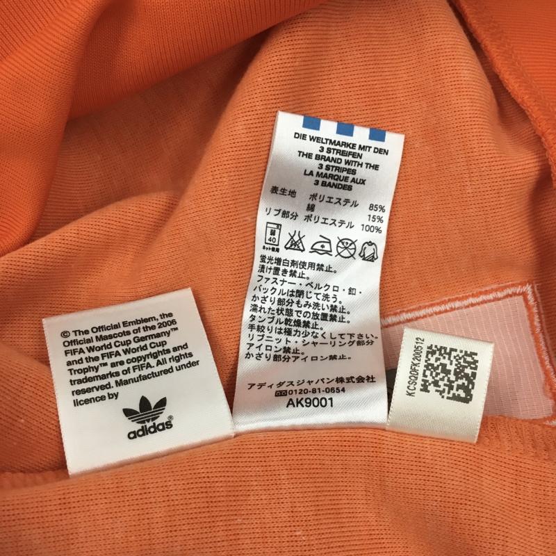 アディダス adidas ジャケット、上着 ジャケット、ブレザー 705766 オランダ代表 トラックジャケット ジップアップジャケット ジャージ ロゴ、文字 橙 / オレンジ /  メンズ USED 古着 中古 10108810