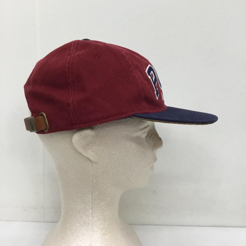 ポロラルフローレン POLO RALPH LAUREN 帽子 キャップ 6パネル ロゴ キャップ タグ付 ロゴ、文字 えんじ / ワインレッド /  メンズ USED 古着 中古 10106051