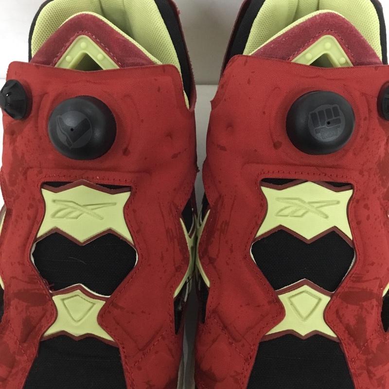 リーボック Reebok スニーカー スニーカー GZ9541 INSTAPUMP FURY 95 ストリートファイター ザンギエフ 25cm 箱有 25.0cm ロゴ、文字 黒 / ブラック / X 赤 / レッド /  メンズ USED 古着 中古 10124606