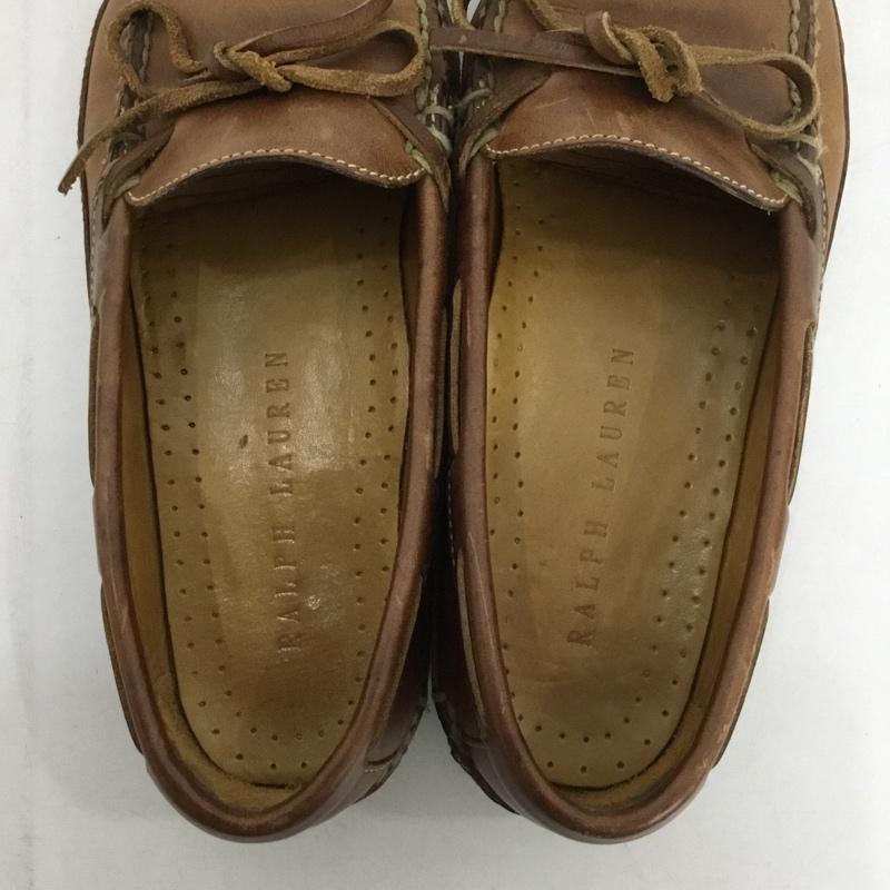 ラルフローレン RALPHLAUREN 革靴 革靴 デッキシューズ 6C 無地 茶 / ブラウン /  レディース USED 古着 中古 10148643