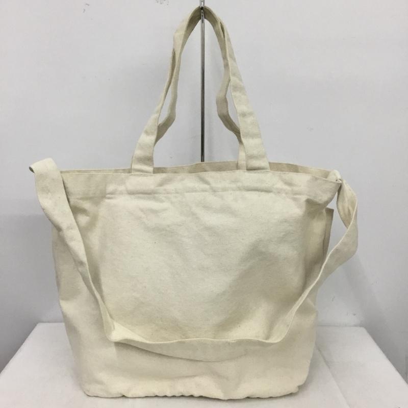 ザノースフェイス THE NORTH FACE トートバッグ トートバッグ Utility Tote オーガニックコットン 2WAY ショルダー ロゴ、文字 アイボリー / アイボリー / X 黒 / ブラック /  メンズ USED 古着 中古 10147141
