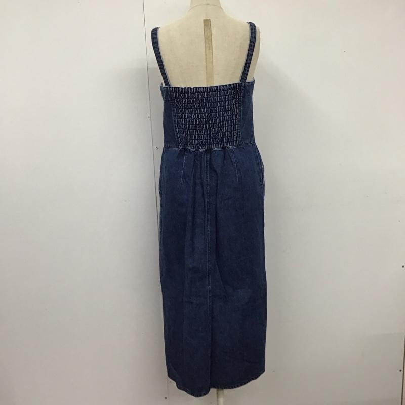 ローリーズファーム LOWRYS FARM ワンピース ロングスカート M 無地 インディゴ / インディゴ /  レディース USED 古着 中古 10121562