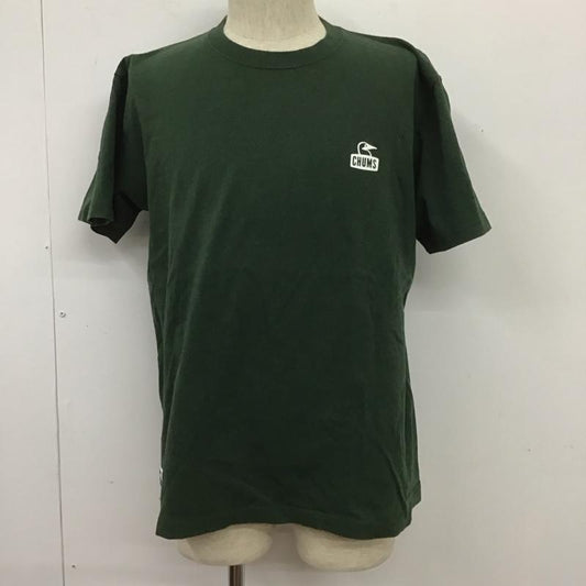 チャムス CHUMS Tシャツ 半袖 半袖カットソー プリントTシャツ クルーネックカットソー XL ロゴ、文字 緑 / グリーン /  メンズ USED 古着 中古 10106831