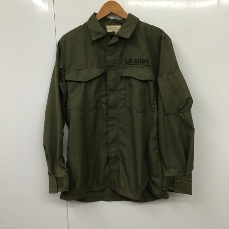 ミリタリー ミリタリー ジャケット、上着 ジャケット、ブレザー ミリタリージャケット ジップアップジャケット アメリカ製 ヘリクルーシャツ S ロゴ、文字 カーキ / カーキ /  メンズ USED 古着 中古 10132426