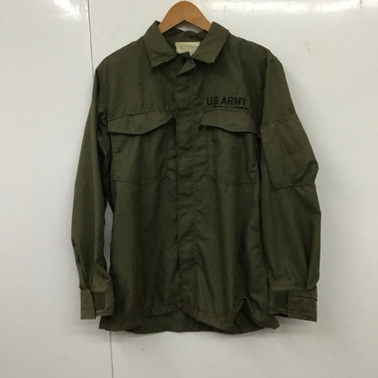 ミリタリー ミリタリー ジャケット、上着 ジャケット、ブレザー ミリタリージャケット ジップアップジャケット アメリカ製 ヘリクルーシャツ S ロゴ、文字 カーキ / カーキ /  メンズ USED 古着 中古 10132426