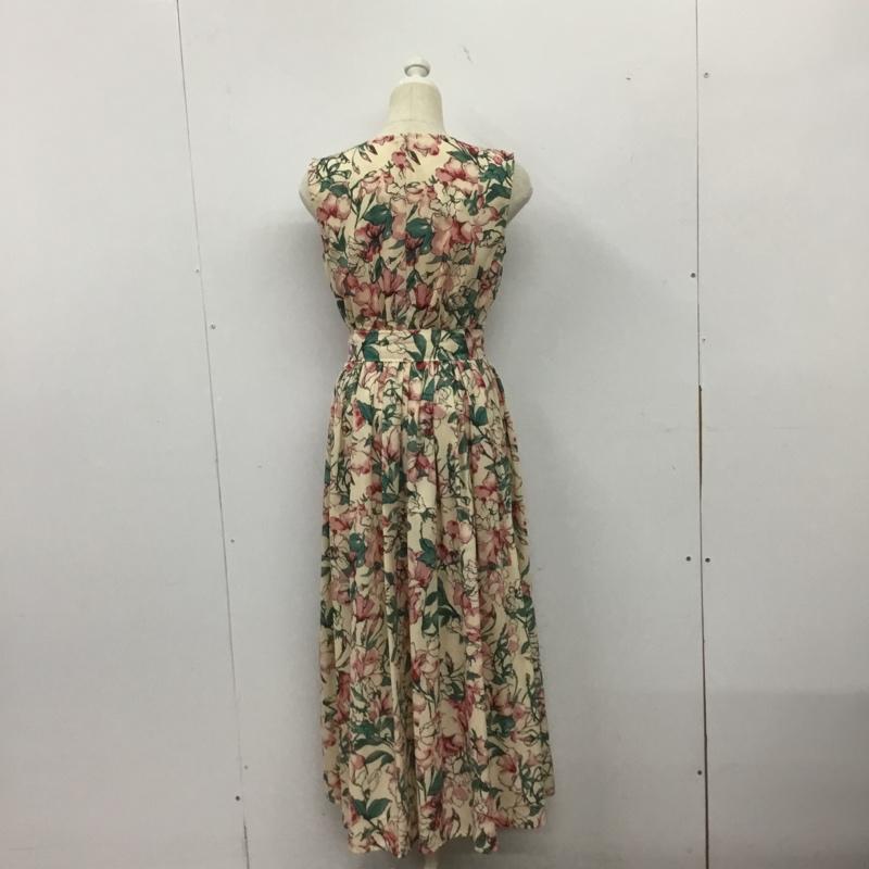 デュラス DURAS ワンピース ロングスカート ノースリーブロングワンピース フレアスカート FREE プリント マルチカラー / マルチカラー /  レディース USED 古着 中古 10143602