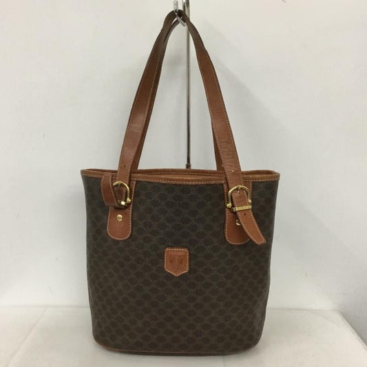 セリーヌ CELINE トートバッグ トートバッグ OLD マカダム 肩掛け 総柄 茶 / ブラウン /  レディース USED 古着 中古 10139102