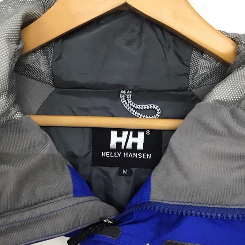 ヘリーハンセン HELLY HANSEN ジャケット、上着 ジャケット、ブレザー ジップアップジャケット ナイロンジャケット アウター M ボーダー柄 白 / ホワイト / X 青 / ブルー /  メンズ USED 古着 中古 10137209