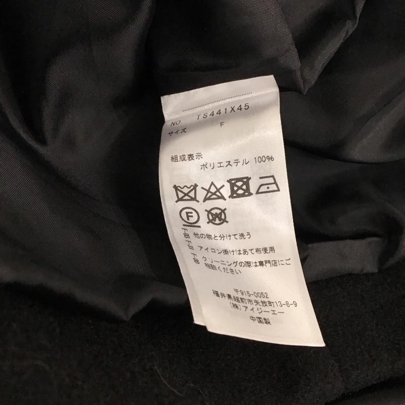 アクシーズファム axes femme コート コート一般 ポンチョ FREE 無地 黒 / ブラック /  レディース USED 古着 中古 10150995