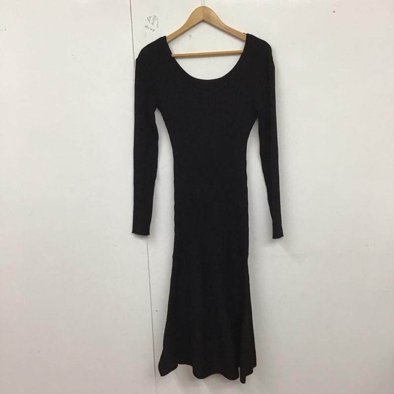ロイヤルパーティー ROYAL PARTY ワンピース ロングスカート FREE 無地 黒 / ブラック /  レディース USED 古着 中古 10129466