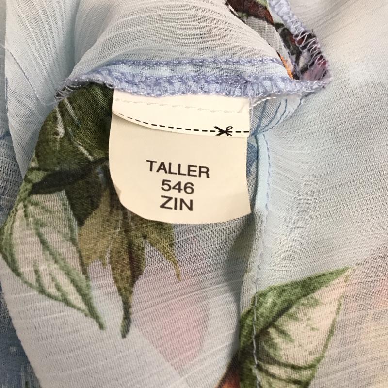 ザラ ZARA シャツ、ブラウス 長袖 XS 総柄 水色 / ライトブルー /  レディース USED 古着 中古 10136901