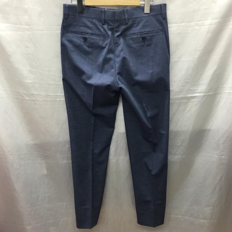 アデイインザライフ A Day in the Life パンツ スラックス スラックスパンツ スリムパンツ カジュアルパンツ センタータックパンツ ストレッチパンツ S 無地 青 / ブルー /  メンズ USED 古着 中古 10122275