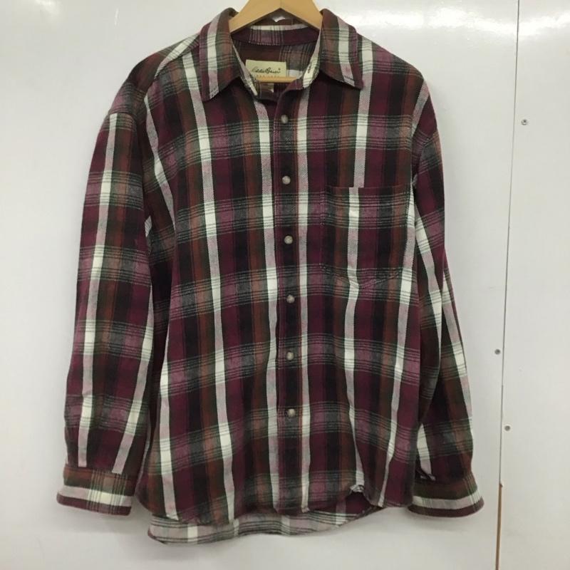 エディーバウアー Eddie Bauer シャツ、ブラウス 長袖 長袖シャツ チェックシャツ カラーシャツ M チェック マルチカラー / マルチカラー /  メンズ USED 古着 中古 10134891