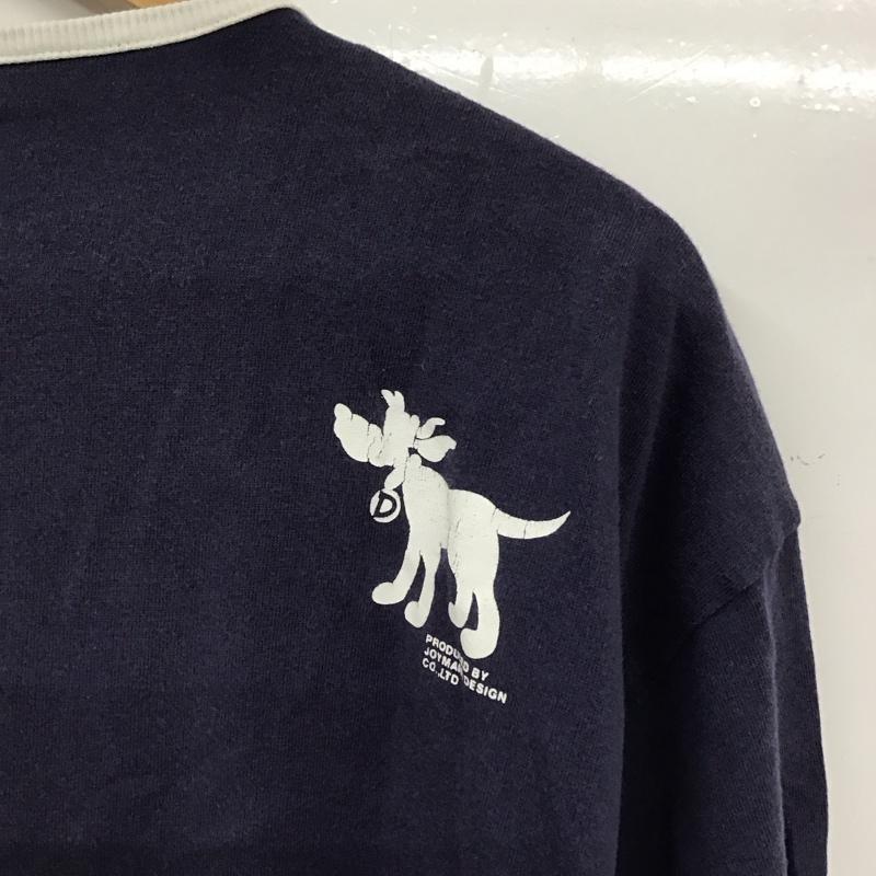 ショーナンボー Shonanbo Tシャツ 半袖 半袖カットソー プリントTシャツ ヘンリーネックカットソー XL プリント 紺 / ネイビー /  メンズ USED 古着 中古 10136093