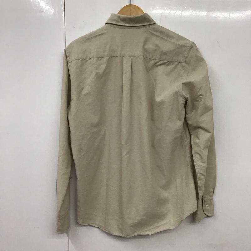 ナノユニバース nano・universe シャツ、ブラウス 長袖 M 無地 ベージュ / ベージュ /  メンズ USED 古着 中古 10131061