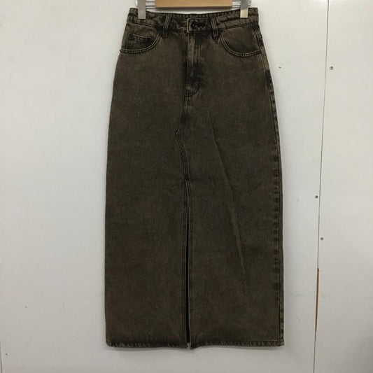 ジーナシス JEANASIS スカート ロングスカート JS050992AA フロントスリットデニムナロースカート S 無地 マルチカラー / マルチカラー /  レディース USED 古着 中古 10140411