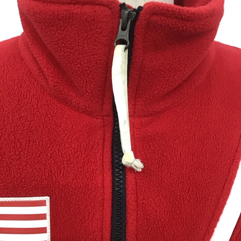 シュプリーム Supreme ジャケット、上着 ジャンパー、ブルゾン nf0a37os 17SS TRANSANTARCTICA フリースジャケット THENORTHFACE コラボ XL ロゴ、文字 赤 / レッド /  メンズ USED 古着 中古 10106324
