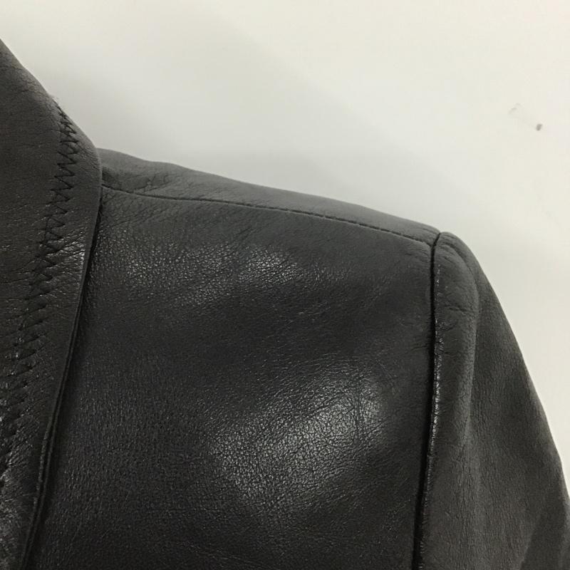 古着 USED ジャケット、上着 レザージャケット MASTER PELLE 46 無地 黒 / ブラック /  メンズ USED 古着 中古 10105678