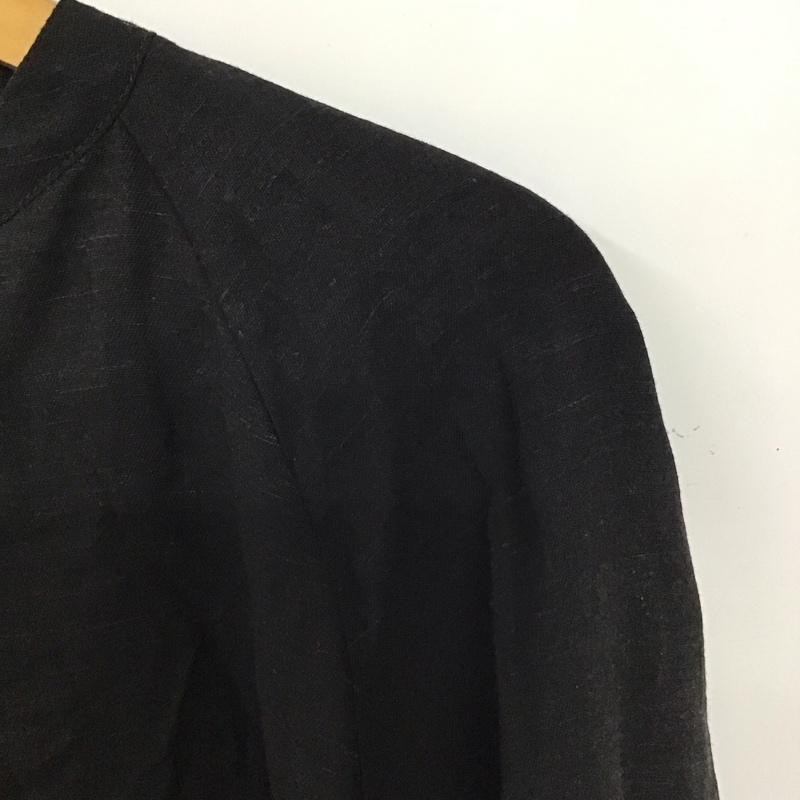 ザラ ZARA シャツ、ブラウス 長袖 長袖シャツ ノーカラーシャツ 刺繍シャツ XS 刺繍 黒 / ブラック /  レディース USED 古着 中古 10136784