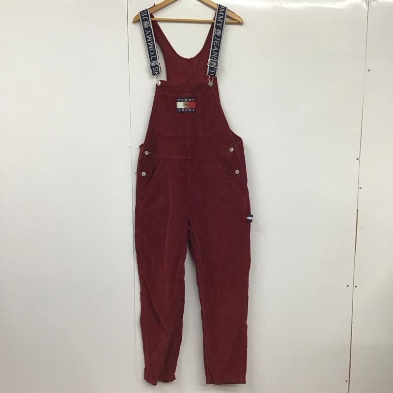 トミー ジーンズ TOMMY JEANS サロペット・オーバーオール サロペット、オーバーオール 90s コーデュロイ 無地 えんじ / ワインレッド /  メンズ USED 古着 中古 10130623