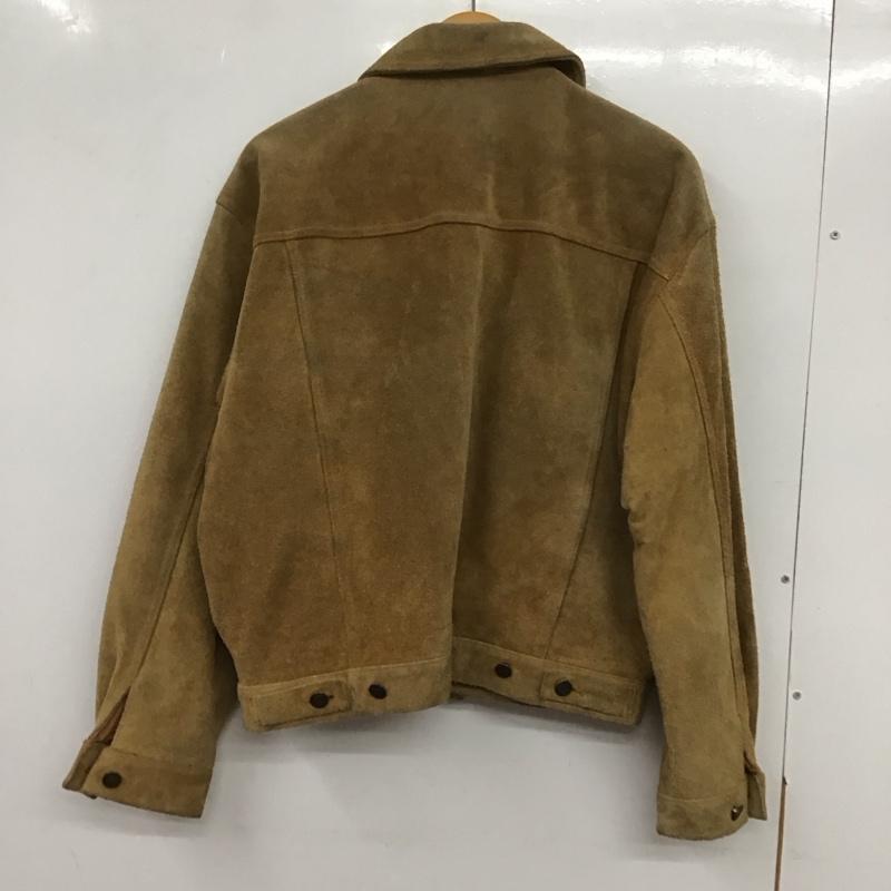 古着 USED ジャケット、上着 ジャケット、ブレザー レザージャケット ボタンジャケット アウター 古着 L 無地 ベージュ / ベージュ /  メンズ USED 古着 中古 10135780