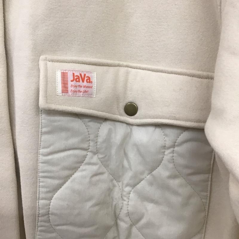 ジャバ Java ジャケット、上着 ジャンパー、ブルゾン JV1050115 キルティング×裏起毛切替ブルゾン XL 無地 オフホワイト / オフホワイト /  レディース USED 古着 中古 10140669