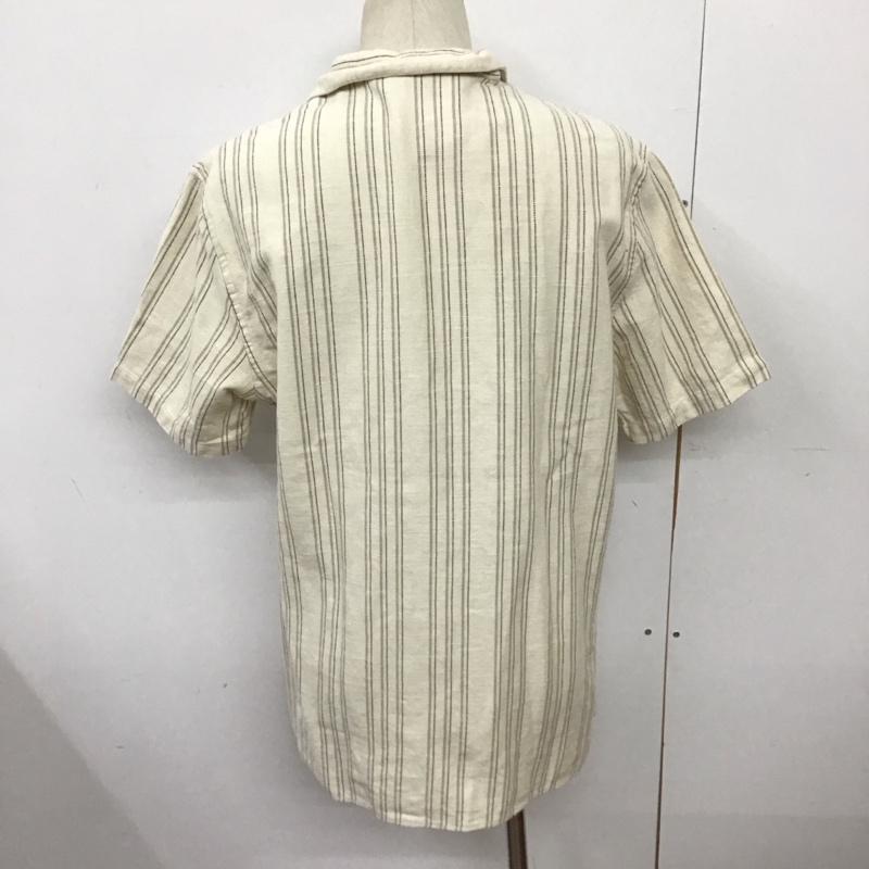 ザラ ZARA シャツ、ブラウス 半袖 L ストライプ マルチカラー / マルチカラー /  メンズ USED 古着 中古 10128314