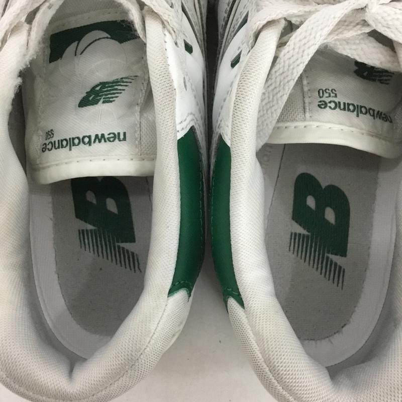 ニューバランス New Balance スニーカー スニーカー BB550 SWB 23cm 23.0cm ロゴ、文字 白 / ホワイト / X 緑 / グリーン /  レディース USED 古着 中古 10136935