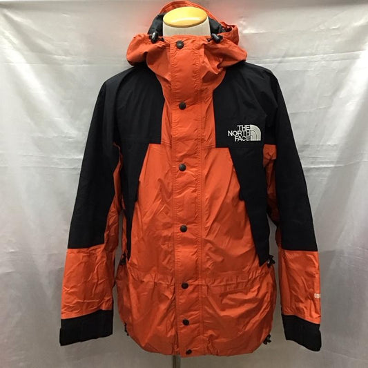 ザノースフェイス THE NORTH FACE ジャケット、上着 ジャンパー、ブルゾン np-2190 マウンテンパーカ ジップアップジャケット 長袖パーカー ナイロンジャケット 90s L ロゴ、文字 黒 / ブラック / X 橙 / オレンジ /  メンズ USED 古着 中古 10122695
