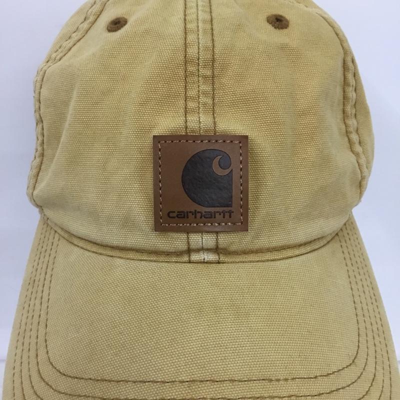 カーハート Carhartt 帽子 キャップ 100141 コットン ロゴ、文字 ベージュ / ベージュ /  メンズ USED 古着 中古 10131950