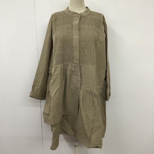 アリシアスタン ALEXIA STAM カットソー 長袖 as21aw-cld024bg-f シャツチュニック 長袖カットソー FREE 無地 ベージュ / ベージュ /  レディース USED 古着 中古 10114510