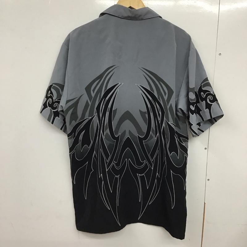古着 USED シャツ、ブラウス 半袖 半袖シャツ プリントシャツ カラーシャツ M プリント 灰 / グレー /  メンズ USED 古着 中古 10132233