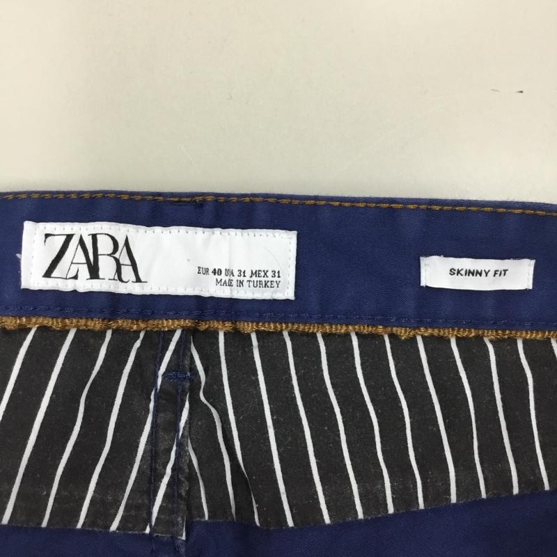 ザラ ZARA パンツ デニム、ジーンズ カラーパンツ スリムパンツ カジュアルパンツ ストレッチパンツ 40 無地 紺 / ネイビー /  メンズ USED 古着 中古 10114890