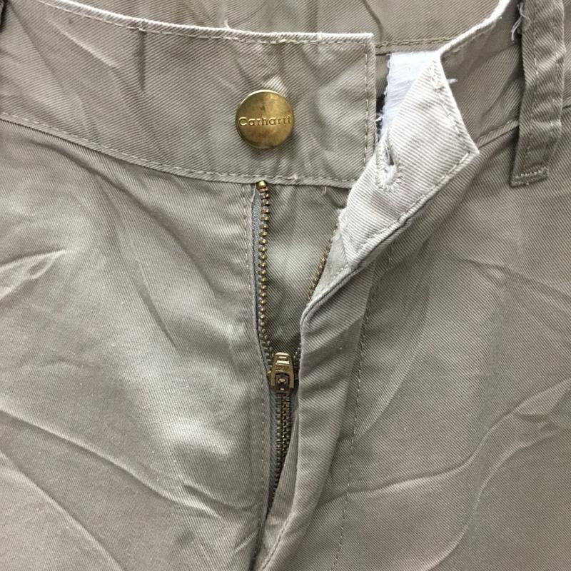 カーハート Carhartt パンツ チノパン チノパン カジュアルパンツ ワイドパンツ ストレートパンツ 29インチ 無地 ベージュ / ベージュ /  メンズ USED 古着 中古 10115782