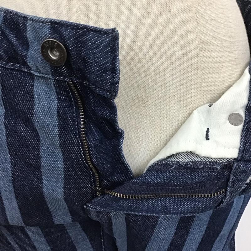 リーバイストラウスアンドコー Levi Strauss & co. パンツ デニム、ジーンズ デニムパンツ スリムパンツ カジュアルパンツ ストライプ インディゴ / インディゴ /  レディース USED 古着 中古 10125161